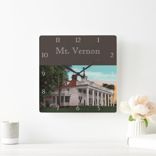 Mt. Vernon Custom Vierkante Klok (Huis)