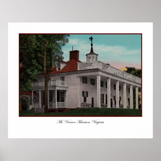 Mt. Vernon Vintage Poster (Voorkant)