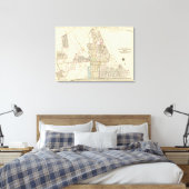 Mt Vernon ward 5, Pelham, New York Canvas Afdruk (Insitu (Slaapkamer))