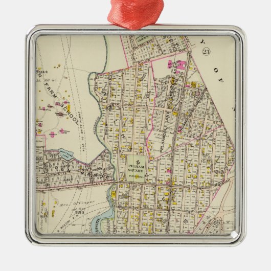 Mt Vernon ward 5, Pelham, New York Metalen Ornament (Voorkant)