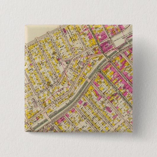 Mt Vernon wards 2-5, New York Vierkante Button 5,1 Cm (Voorkant)