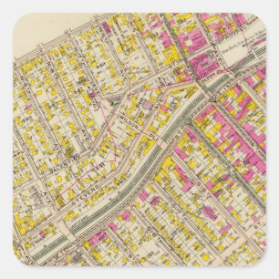 Mt Vernon wards 2-5, New York Vierkante Sticker