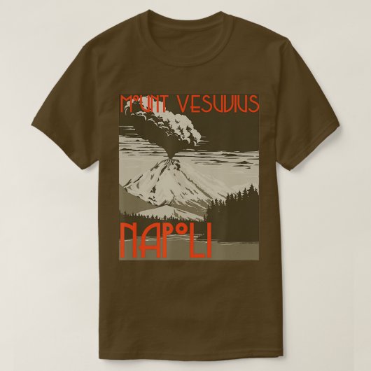 Mt Vesuvius Souvenir T-shirt (Design voorkant)