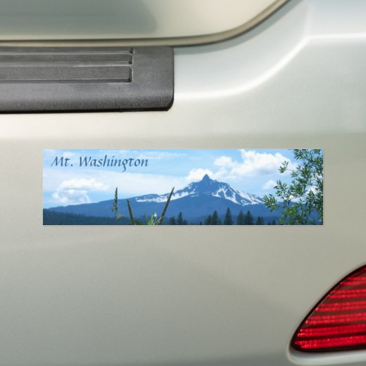 Mt. Washington Bumpersticker (Op auto)