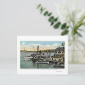 Mt. Washington, Gov. Endicott Steamers gedokt Briefkaart (Staand voorkant)