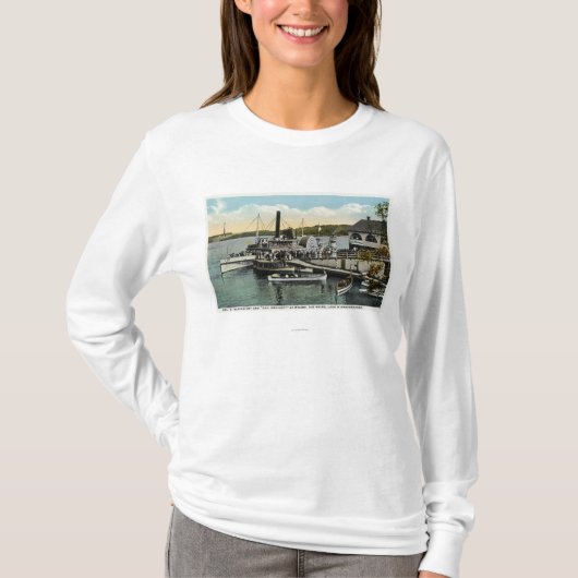 Mt. Washington, Gov. Endicott Steamers gedokt T-shirt (Voorkant)