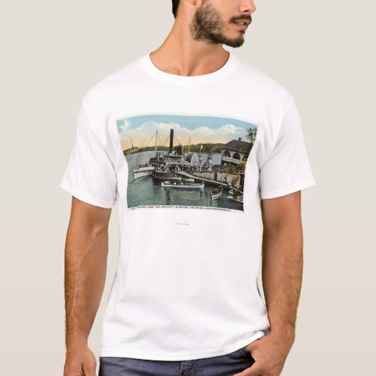 Mt. Washington, Gov. Endicott Steamers gedokt T-shirt (Voorkant)