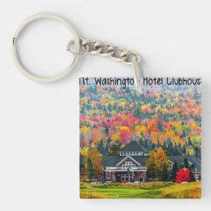 Mt. Washington Hotel Clubhouse Acrylische Sleutelh Sleutelhanger