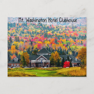 Mt. Washington Hotel Clubhouse in Autumn Briefkaar Briefkaart