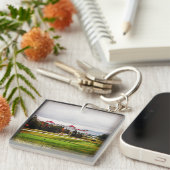 Mt. Washington Hotel in de herfst Acrylische Sleut Sleutelhanger (Voorkant Rechts)