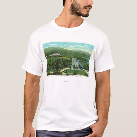 Mt Washington Hotel, Stickney Chapel Uitzicht T-shirt (Voorkant)