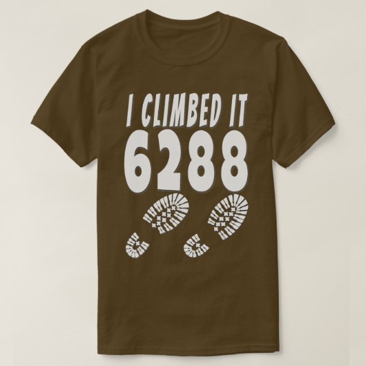 Mt Washington I beklimde het 6288 Mount NH48 New H T-shirt (Design voorkant)