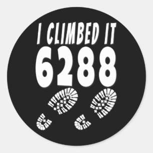 Mt Washington Ik Klom Er 6288 Mount Nh48 New Ham Ronde Sticker