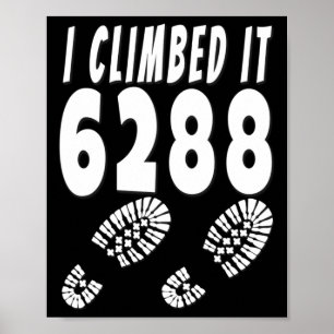 Mt Washington Ik Klom Er Op 6288 Mount Nh48 New Ha Poster