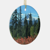 Mt. Washington in het najaar, OF Keramisch Ornament (Rechts)