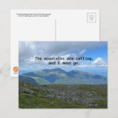 Mt Washington John Muir Ansichtkaart Briefkaart (Voorkant / Achterkant)