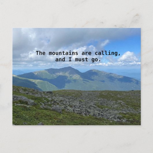 Mt Washington John Muir Ansichtkaart Briefkaart (Voorkant)