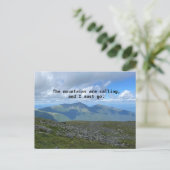 Mt Washington John Muir Ansichtkaart Briefkaart (Staand voorkant)