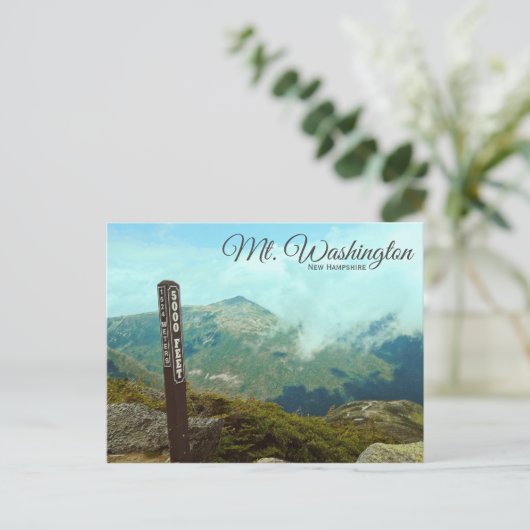 Mt Washington New Hampshire Briefkaart (Staand voorkant)