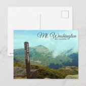 Mt Washington New Hampshire Briefkaart (Voorkant / Achterkant)