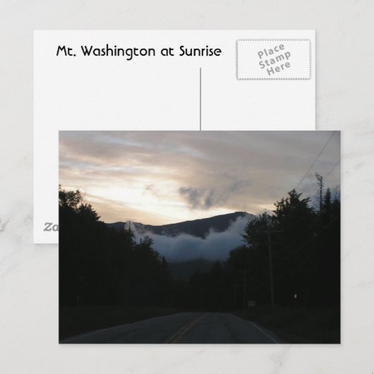 Mt. Washington op Sunrise Briefkaart (Voorkant / Achterkant)
