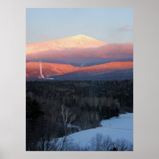 Mt Washington op Sunset Poster (Voorkant)