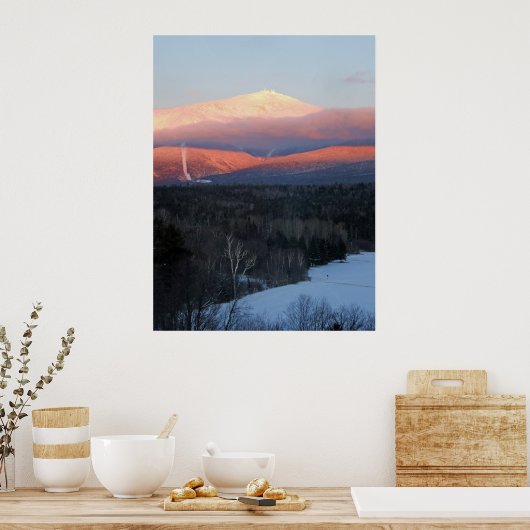 Mt Washington op Sunset Poster (Keuken)