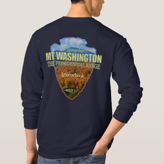 Mt Washington (pijlpunt) T-shirt (Achterkant)