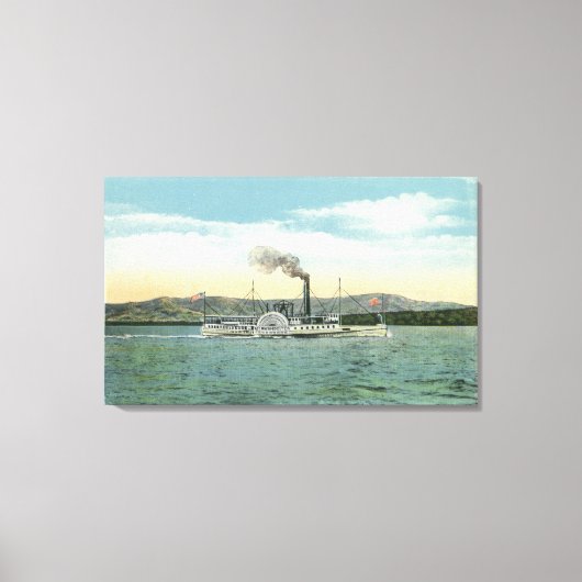 Mt. Washington Steamer, Uitzicht Ossipee Range Canvas Afdruk (Voorkant)