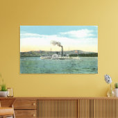 Mt. Washington Steamer, Uitzicht Ossipee Range Canvas Afdruk (Insitu (Woonkamer))
