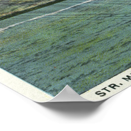 Mt. Washington Steamer, Uitzicht Ossipee Range Poster (Hoek)