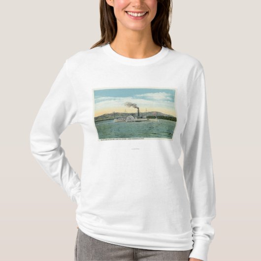 Mt. Washington Steamer, Uitzicht Ossipee Range T-shirt (Voorkant)