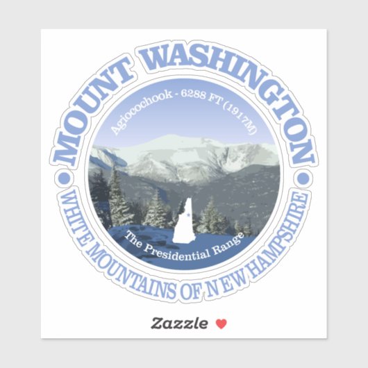 Mt Washington Sticker (Vel)