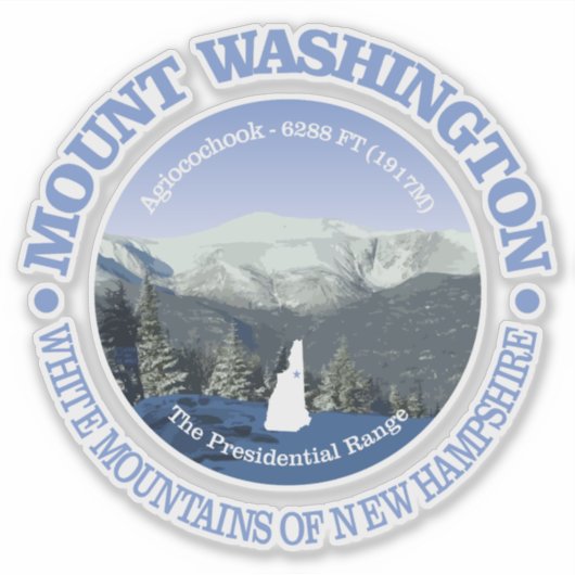 Mt Washington Sticker (Voorkant)