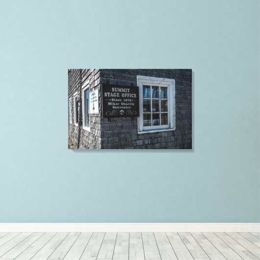 Mt. Washington Summit House Canvas Afdruk (Insitu (Houten vloer))