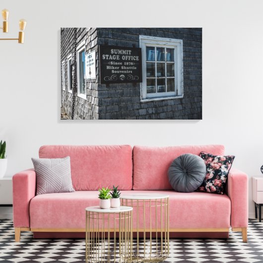 Mt. Washington Summit House Canvas Afdruk (Insitu (Woonkamer))