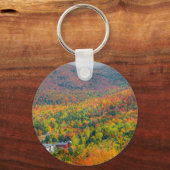 Mt. Washington Valley in Autumn Button Sleutelhang Sleutelhanger (Voorkant)