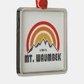 Mt. Waumbek New Hampshire Metalen Ornament (Rechts)