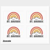 Mt. Waumbek New Hampshire Rechthoekige Sticker (Vel)