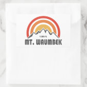 Mt. Waumbek New Hampshire Rechthoekige Sticker (Tas)