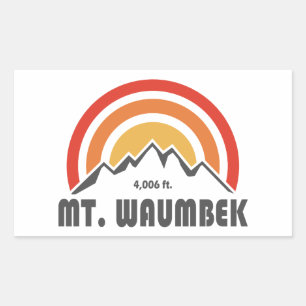 Mt. Waumbek New Hampshire Rechthoekige Sticker