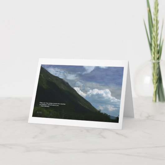 Mt Webster: whitman Quote Card Kaart (Voorkant)