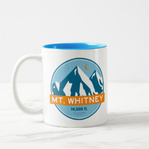 Mt. Whitney Californië Sterren Maan Tweekleurige Koffiemok