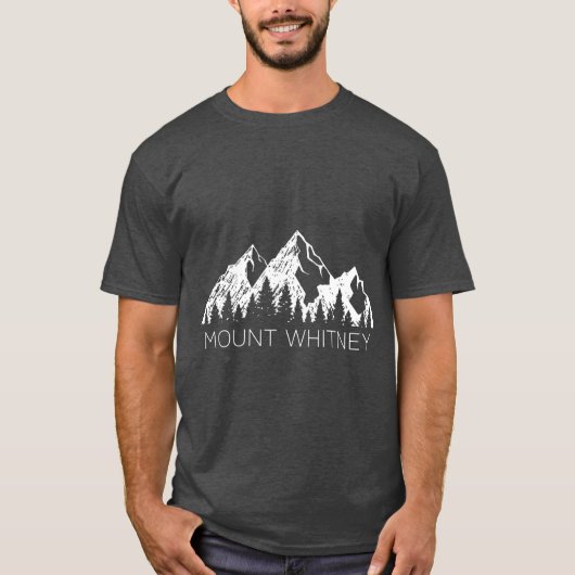 Mt Whitney Cool Mount Whitney Mountain T-shirt (Voorkant)