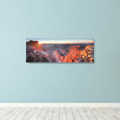 Mt Whitney en Pinnacles Sunrise - John Muir Trail Canvas Afdruk (Insitu (Houten vloer))