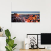 Mt Whitney en Pinnacles Sunrise - John Muir Trail Poster (Thuiskantoor)