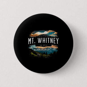 Mt. Whitney-gebergte Californië Wandelen Buiten V Ronde Button 5,7 Cm
