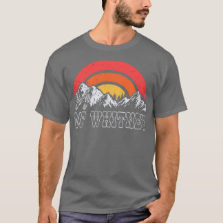 Mt Whitney Hiking met Retro Sunset T-shirt