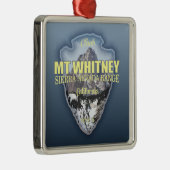 Mt Whitney (pijlpunt) Metalen Ornament (Rechts)