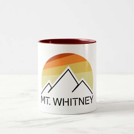 Mt. Whitney Retro Tweekleurige Koffiemok (Center)